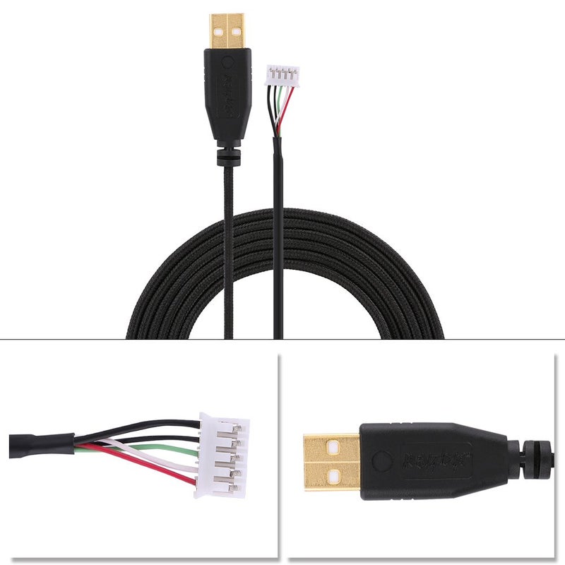 Serounder 2.2m / 7.22ft USB Gaming Mouse Cable Replacement for Naga 2014 Line 14 - Image 4